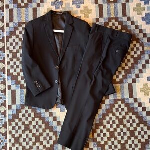 Boys Size 10 Calvin Klein Black Formal Suit